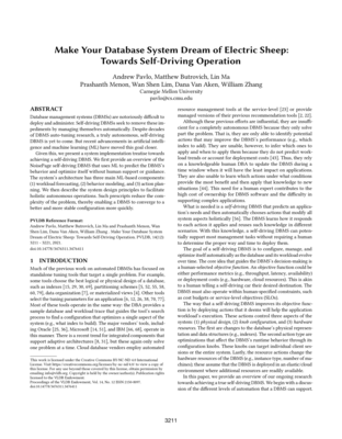 Screenshot of the pdf document for Make Your Database System Dream of Electric Sheep: Towards Self-Driving Operation